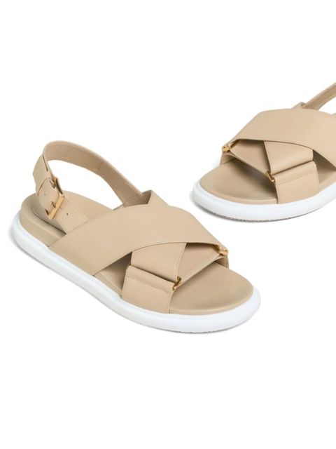 Marni leather sandals - Neutrals