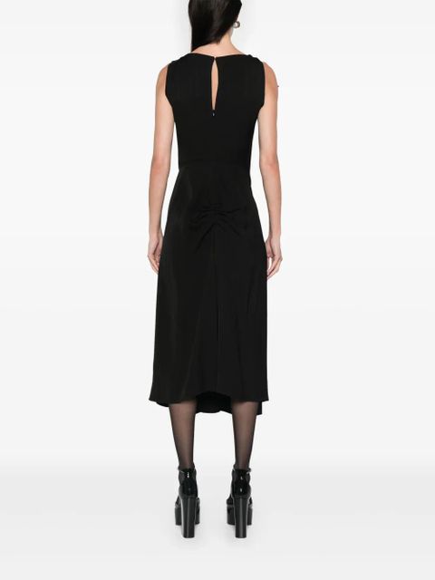 Victoria Beckham draped midi dress - Black