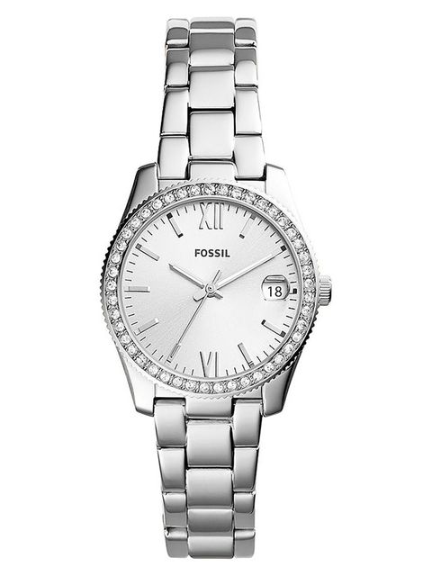 Fossil zegarek damski kolor srebrny