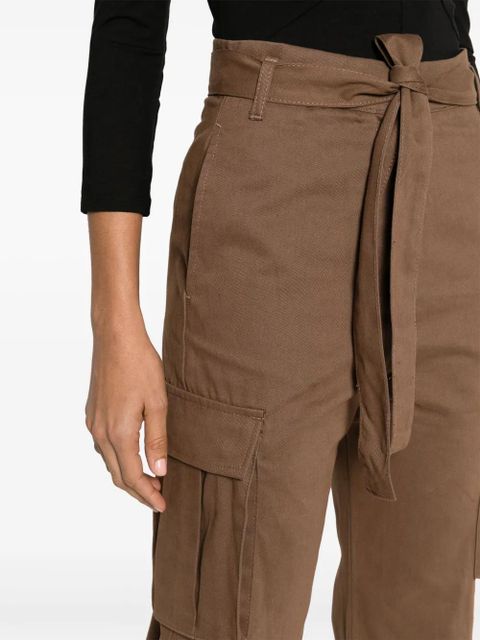PINKO belted straight-leg trousers - Brown
