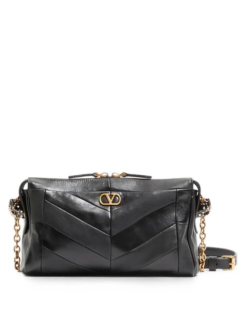 Valentino Garavani small Panthea chevron-quilted shoulder bag - Black - zdjęcie produktu nr 1