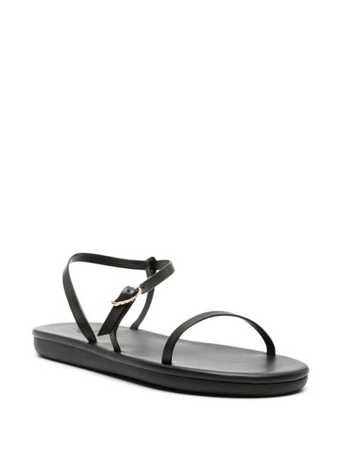 Ancient Greek Sandals Niove flat leather sandals - Black