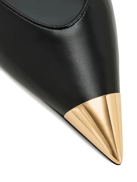 JW Pei 100mm Gold Tipped Slingback sandals - Blue