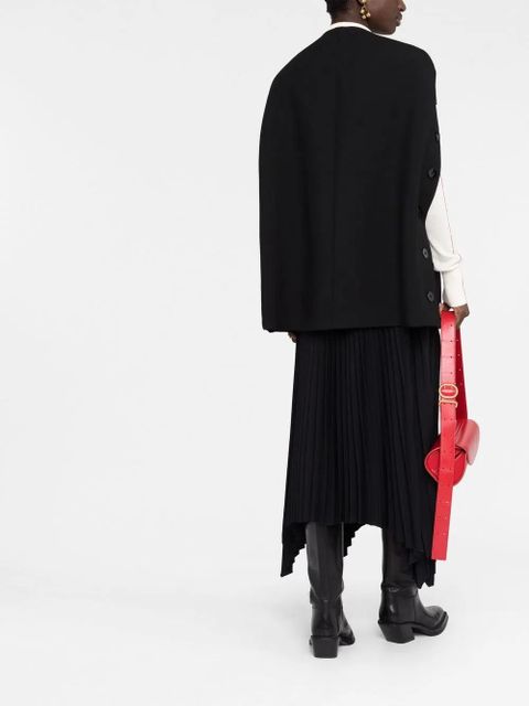 Jil Sander buttoned slit-sleeves coat - Black