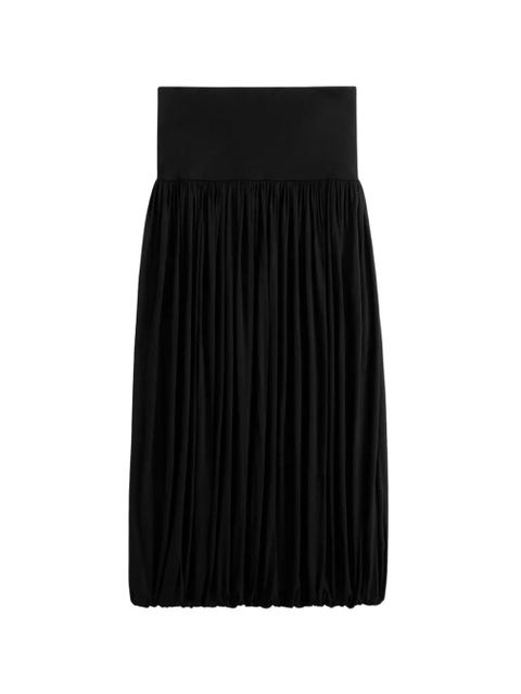 TOTEME gathered midi skirt - Black - zdjęcie produktu nr 2