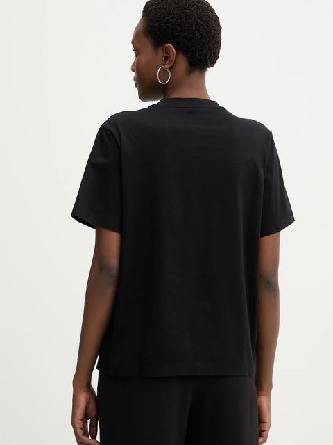 BOSS t-shirt bawełniany Eharpa3 damski kolor czarny 50563283