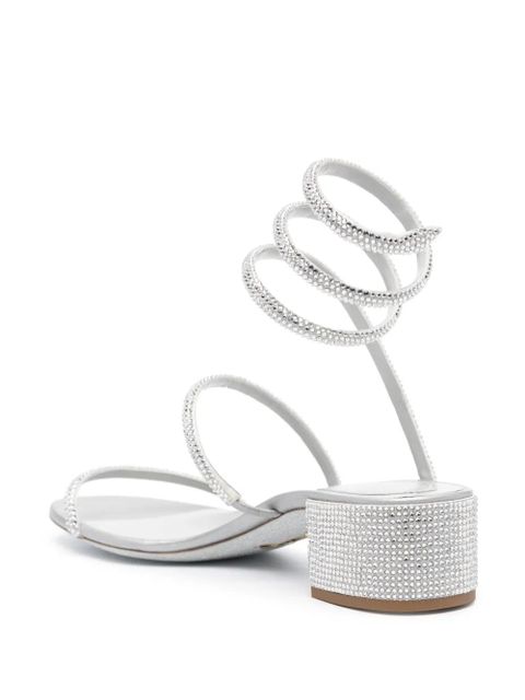 René Caovilla Cleo crystal-embellished sandals - Grey - zdjęcie produktu nr 2