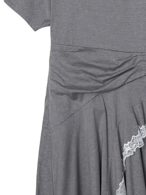 3.1 Phillip Lim lace-trim ruffled asymmetrical dress - Grey - zdjęcie produktu nr 2