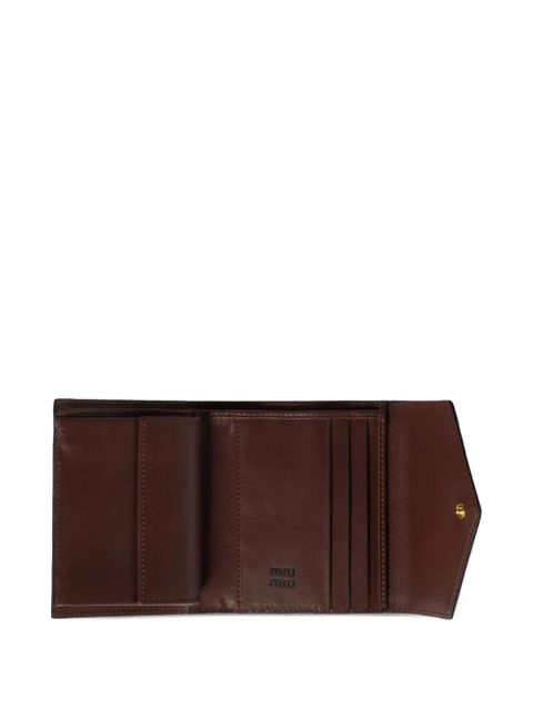 Miu Miu logo leather wallet - Brown - zdjęcie produktu nr 2