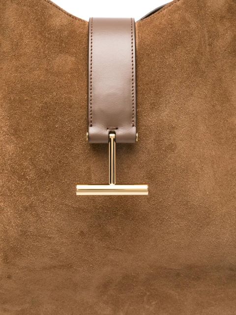 TOM FORD large T-signature shoulder bag - Brown