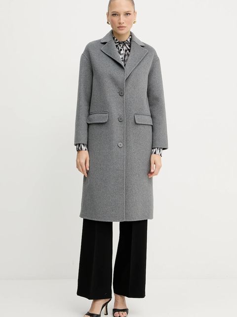 Silvian Heach płaszcz z wełną PARASCHIV kolor szary GPA25517CP - zdjęcie produktu nr 1