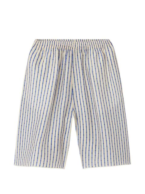 American Vintage Zivow striped drawstring shorts - Neutrals - zdjęcie produktu nr 1
