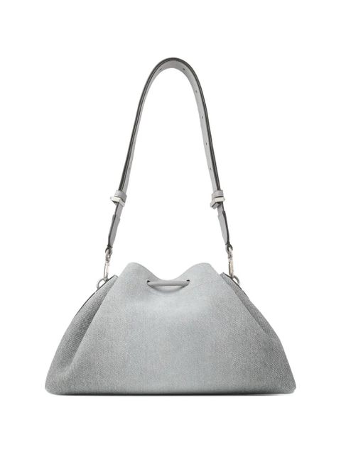 Jimmy Choo Cinch M drawstring shoulder bag - Grey