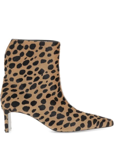 KHAITE 55mm leopard-print ankle boots - Brown - zdjęcie produktu nr 1