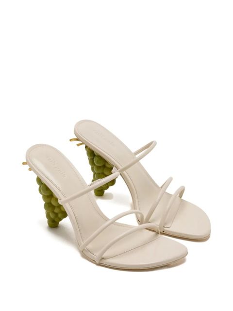 Cult Gaia grape heel strap sandals - Neutrals