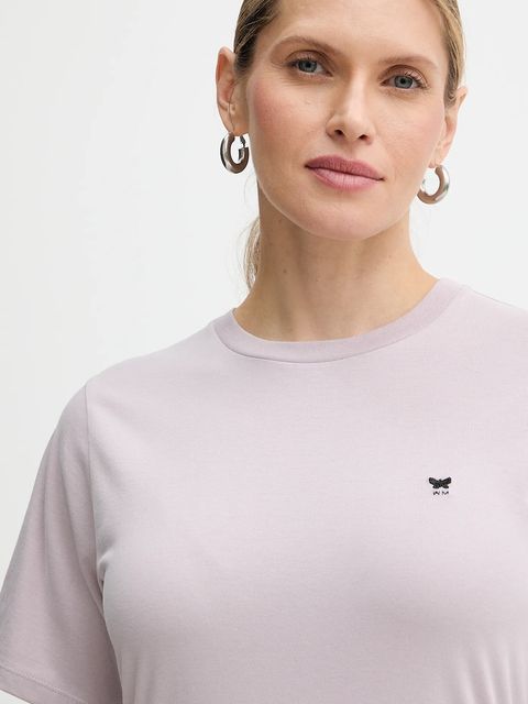Weekend Max Mara t-shirt bawełniany VENACO damski kolor fioletowy 2615971031600