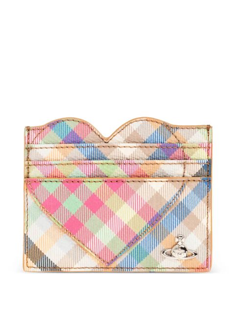 Vivienne Westwood heart-shape checked wallet - Neutrals - zdjęcie produktu nr 1