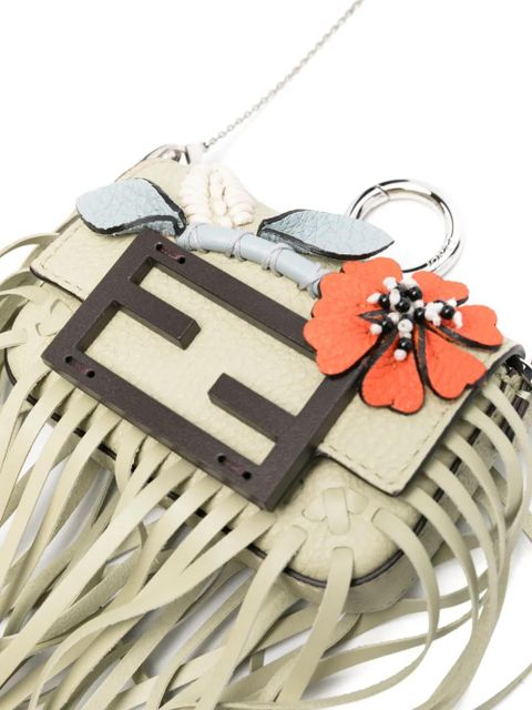 FENDI logo-plaque keychain - Green - zdjęcie produktu nr 2