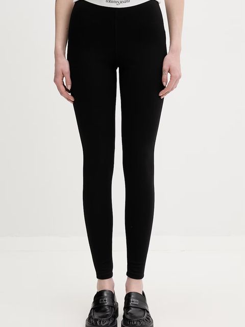 Tommy Jeans legginsy damskie z wiskozy - zdjęcie produktu nr 2