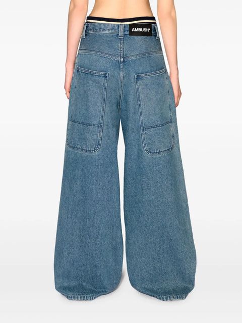 AMBUSH wide-leg jeans - Blue