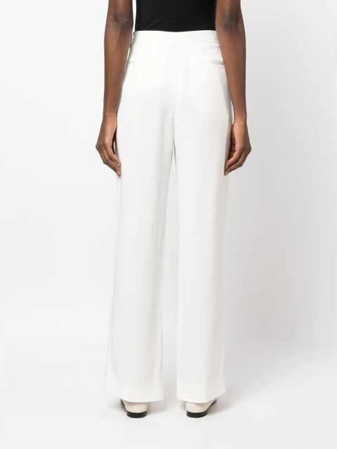 Victoria Beckham high-rise wide-leg trousers - White
