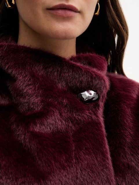 Joseph Ribkoff płaszcz kolor bordowy 253924