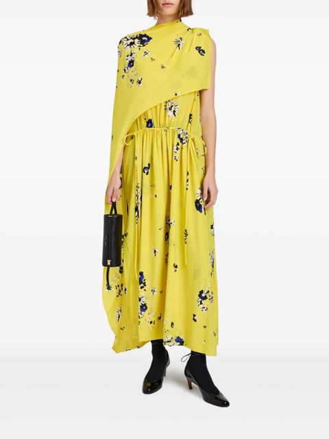 Proenza Schouler draped floral-print midi dress - 970 - zdjęcie produktu nr 2