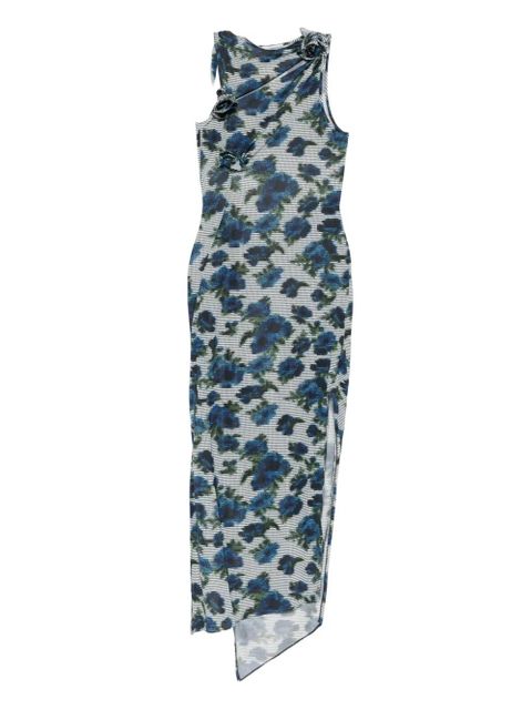 Coperni floral-print maxi dress - Blue - zdjęcie produktu nr 1
