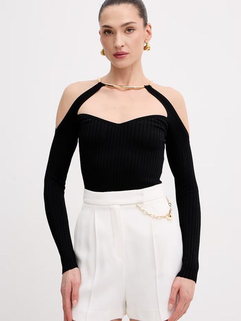 Elisabetta Franchi sweter damski z wiskozy - zdjęcie produktu nr 1