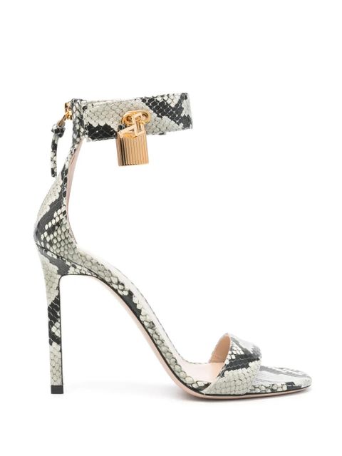 TOM FORD 105mm Padlock leather sandals - Black - zdjęcie produktu nr 1