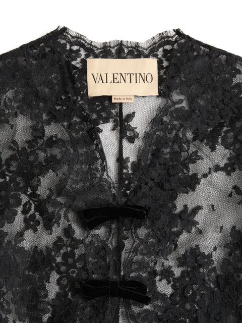 Valentino Garavani lace-panel top - Black