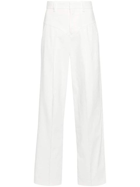 ISABEL MARANT Staya straight-leg trousers - White - zdjęcie produktu nr 1