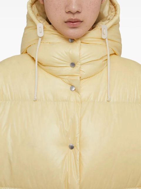 Jil Sander hooded padded parka coat - Neutrals