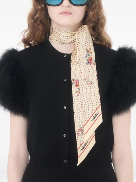 Valentino Garavani floral silk scarf - Neutrals - zdjęcie produktu nr 2