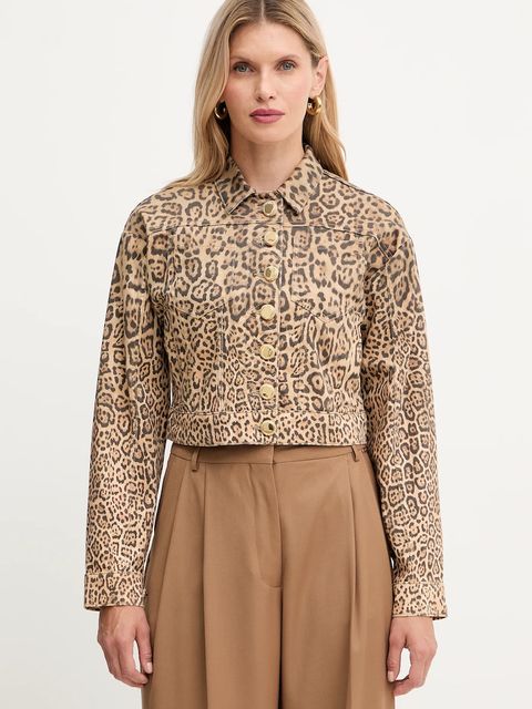 Marciano by Guess kurtka jeansowa EDDA kolor brązowy przejściowa 5YGN14 7362A - zdjęcie produktu nr 1