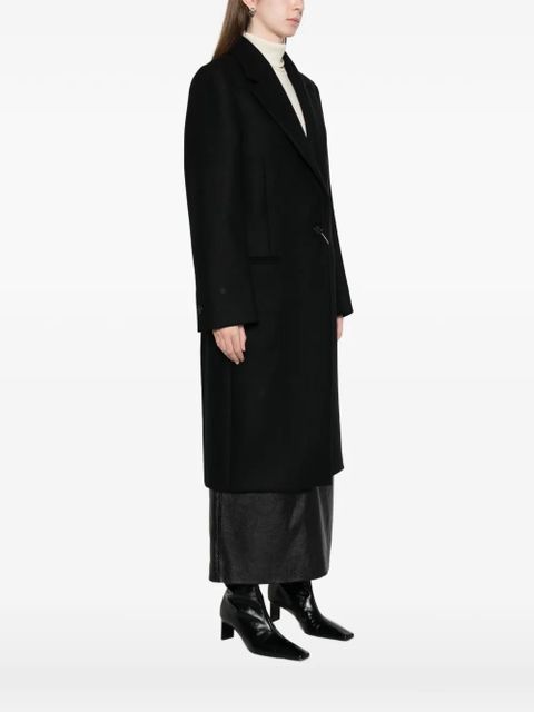 TOTEME single-breasted wool coat - Black