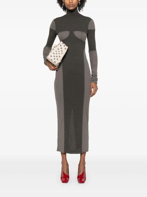 Nanushka patchwork maxi dress - Green