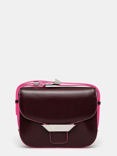 Kenzo torebka skórzana kolor bordowy FF52SA318L3B.24 - zdjęcie produktu nr 1