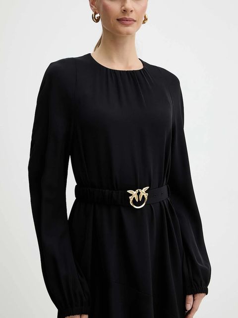 Pinko sukienka kolor czarny mini rozkloszowana 105727 A2U2 - zdjęcie produktu nr 2