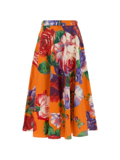 Moschino printed midi skirt - Orange - zdjęcie produktu nr 2
