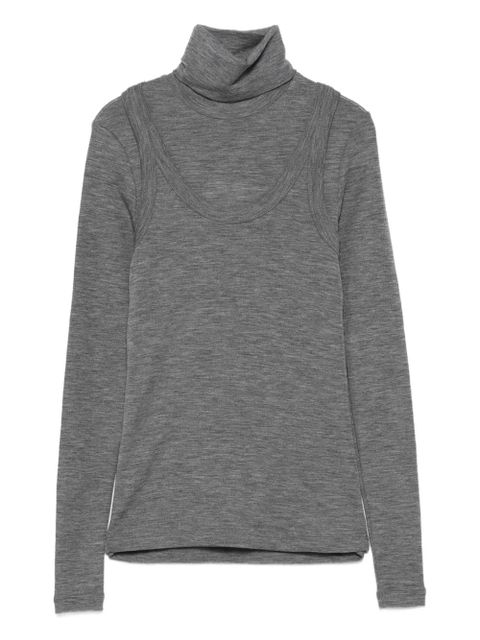 Róhe turtleneck merino-wool top - Grey - zdjęcie produktu nr 1