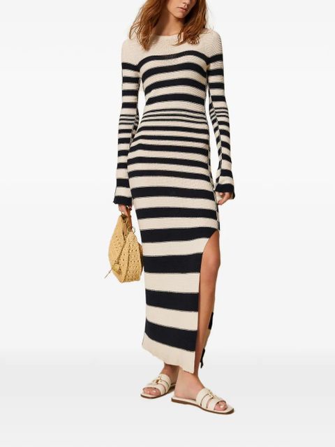 TWINSET striped knit maxi dress - Blue - zdjęcie produktu nr 2