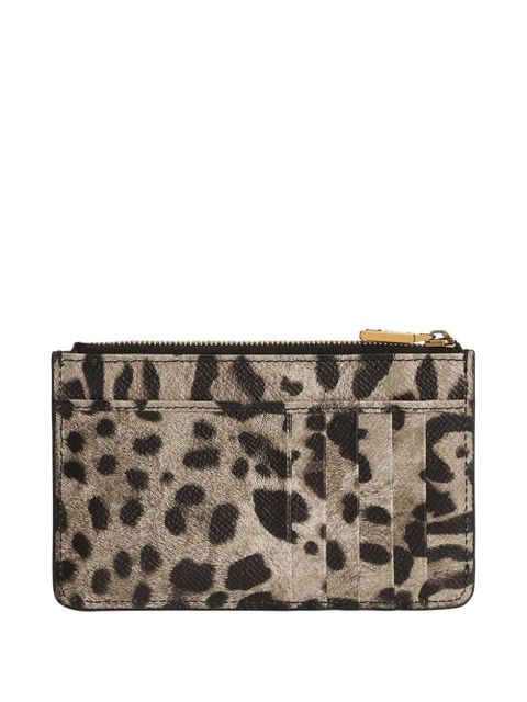 Dolce & Gabbana leopard-print plaque wallet - Brown - zdjęcie produktu nr 2