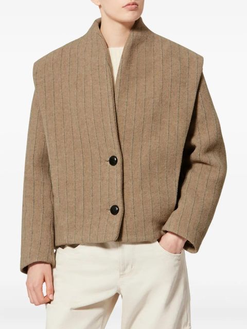 ISABEL MARANT Dyogo striped jacket - Neutrals - zdjęcie produktu nr 2