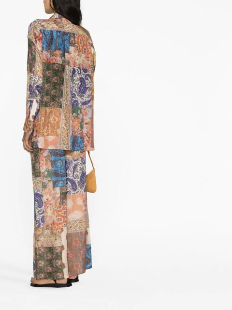 ZIMMERMANN graphic-print silk shirt - Neutrals - zdjęcie produktu nr 2