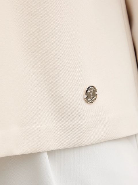 Joop! bluzka damska kolor beżowy gładka 30100460