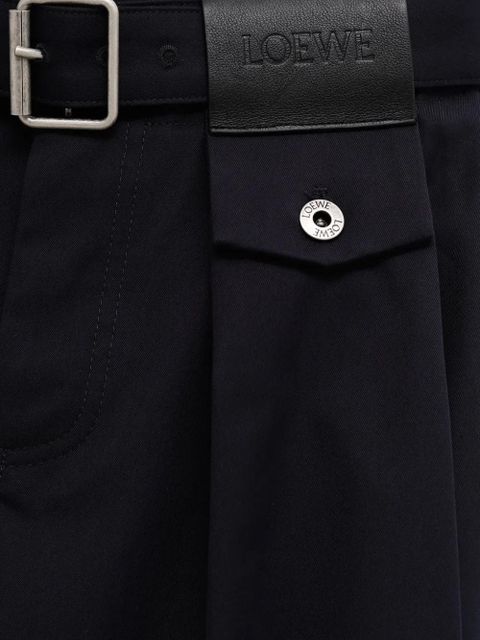 LOEWE belted trousers - Blue
