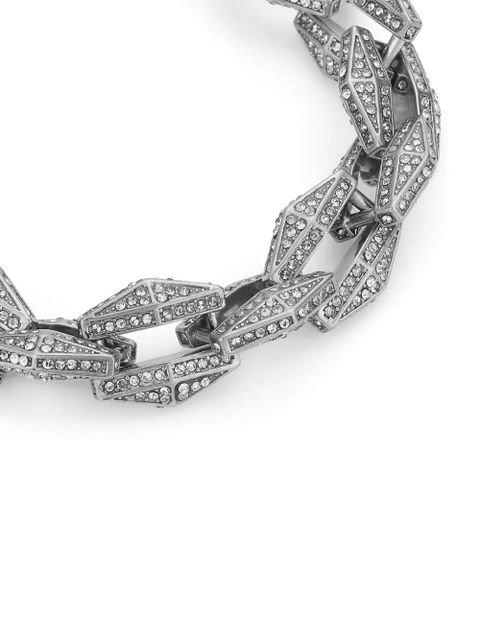 Jimmy Choo Diamond Chain crystal-embellished bracelet - Silver