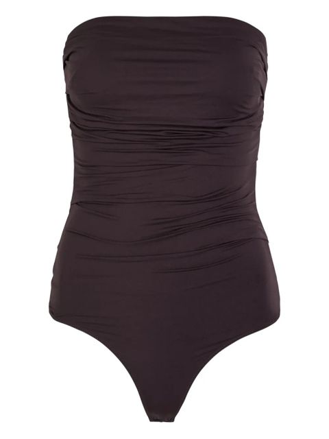 AGOLDE ruched strapless body - Brown - zdjęcie produktu nr 1