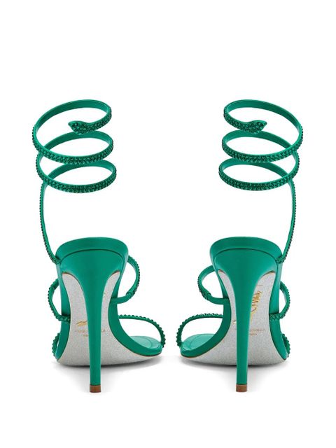 René Caovilla 105mm Cleo sandals - Green